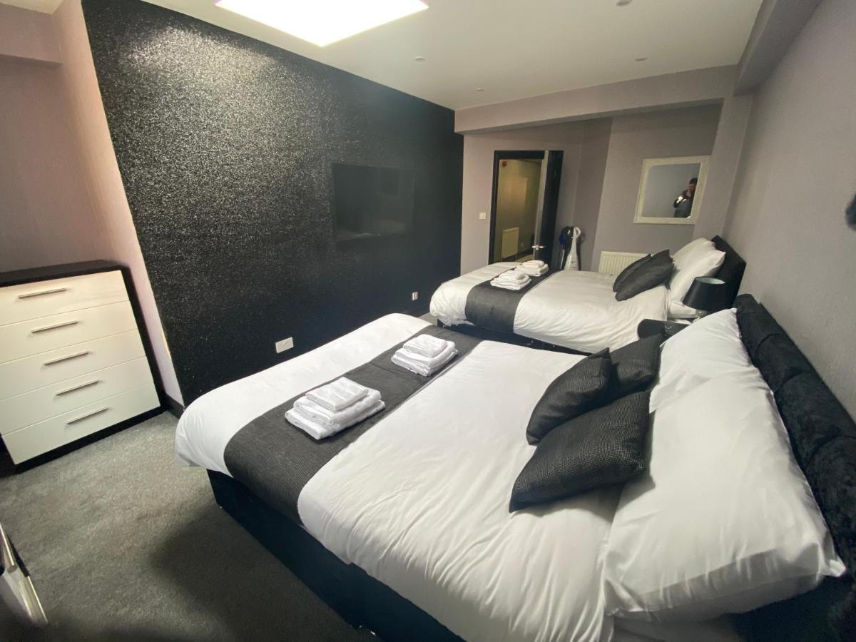 Boutique Blackpool 2 Bed Grey Apartment Sleeps 10 المظهر الخارجي الصورة